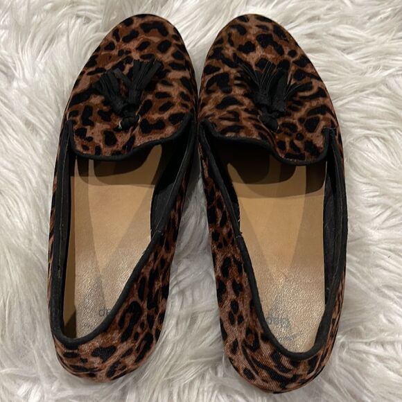 GAP Leopard Print Velour Slip On Loafers Sz 7 - Picture 15 of 15